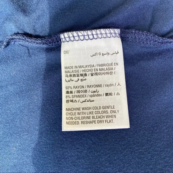 NWOT Style & Co Sleeveless Stretch Tent Draped Dress - Picture 7 of 10